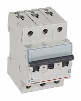 LEGRAND 403942 Автоматический выключатель TX3 6000, 10 кА, тип характеристики C, 3П, 400 В~, 10 А