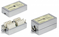 Hyperline CA-IDC-C5e-SH-F-WH Проходной адаптер (coupler), Dual IDC, категория 5e, 4 пары, экранирова