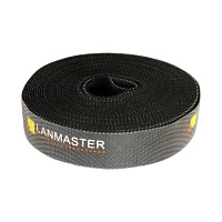 LANMASTER LAN-VCM5M-BK Хомут-липучка шириной 20 мм, 5 м, черный