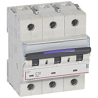 LEGRAND 410160 DX3 авт.выкл. 50кА 10А 3п C