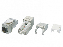 Hyperline KJ9-8P8C-C6A-90-SH-F Вставка Keystone Jack RJ-45(8P8C), категория 6a (10G), экранированная