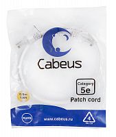 Патч-корды Cabeus PC-UTP-RJ45-Cat.5e-0.5m-WH
