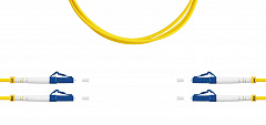 TELCORD ШОС-2x3.0-2LC/U-2LC/U-SM-2м-LSZH-YL Шнур оптический duplex (ШОС), LC/UPC - LC/UPC, LSZH, 2м