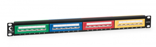 Патч-панели Cabeus PLCOL-24-Cat.5e-Dual
