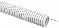 IEK ET-TG21-121-032-025-K01 ELASTA Труба гофр. ПВХ d=32мм с зондом белая (25м)