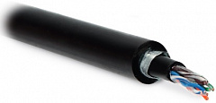 Hyperline UUTP4-C5E-S24-ARM-OUT-PE/PE-BK Кабель витая пара U/UTP, кат. 5e, 4 пары(24 AWG) внешний