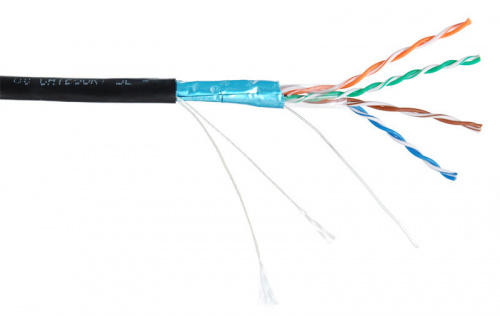Кабель витая пара NETLAN EC-UF004-5E-PE-BK