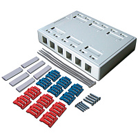LANMASTER LAN-MB-12K-WH Коробка настенная на 12 кейстоунов, белая
