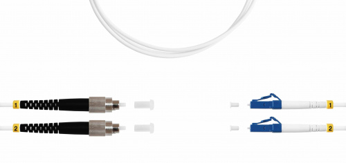 Патч-корды оптические Hyperline FC-D2-9A1-FC/UR-LC/UR-H-3M-LSZH-WH