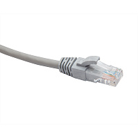Datarex DR-180002 Коммутационный шнур U/UTP категория 5e PVC нг(А)-LS 0,2 м, серый