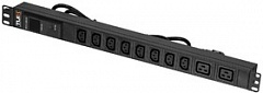 TLK TLK-PSA08B02-ML-04-BK Блок электрических розеток, вертикальный, 8 гнезд C13, 2 гнезда C19