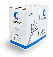 Cabeus UTP-4P-Cat.5e-SOLID-GY Кабель витая пара UTP (U/UTP), категория 5e, 4 пары  0.51мм (24 AWG)