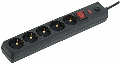 IEK WFP10-16-05-03-ZK-K02 Сетевой фильтр СФ-05К 16А 5 мест 2P+PE/3м 3х1мм2 черный