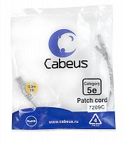 Патч-корды Cabeus PC-UTP-RJ45-Cat.5e-0.3m
