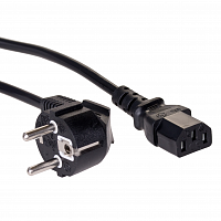 Rem R-10-Cord-C13-S-3 Шнур (кабель) питания с заземлением IEC 320 C13 - Schuko, 3x1.0 кв.мм, 10А, 3