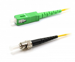 LANMASTER LAN-SC-ST/SAU-2.0 Патч-корд оптический, LSZH, симплексный, SC/APC-ST/UPC, SM OS2, 2.0 м