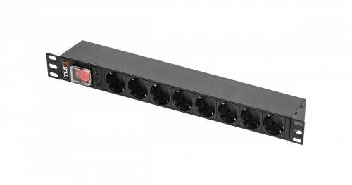 Блоки силовых розеток TLK TLK-RSC08-MTF-01-BK