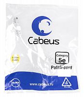 Патч-корды Cabeus PC-UTP-RJ45-Cat.5e-0.15m-WH-LSZH