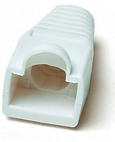 Hyperline BOOT-WH-10 Изолирующий колпачок для разъемов RJ-45, Ø 6.0мм, белый (10 шт.)