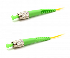 Hyperline FC-S2-9-FC/AR-FC/AR-H-1M-LSZH-YL Патч-корд волоконно-оптический SM 9/125, FC/APC-FC/APC