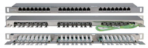 Патч-панели Hyperline PPHD-19-24-8P8C-C5E-SH-110D