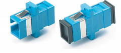 Hyperline FA-P11Z-SC/SC-N/BK-BL Оптический проходной адаптер SC-SC, SM, simplex, корпус пластиковый