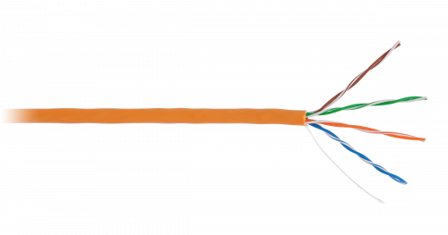 Кабель витая пара NETLAN EC-UU004-5E-LSZH-OR-1