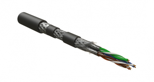 Промышленный кабель Hyperline ISFTP4-C6A-P23/7-ARM/W-SHF1/SHF2-BK