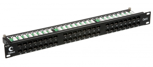 Патч-панели Cabeus PLHD-48-Cat.6-Dual IDC-1U
