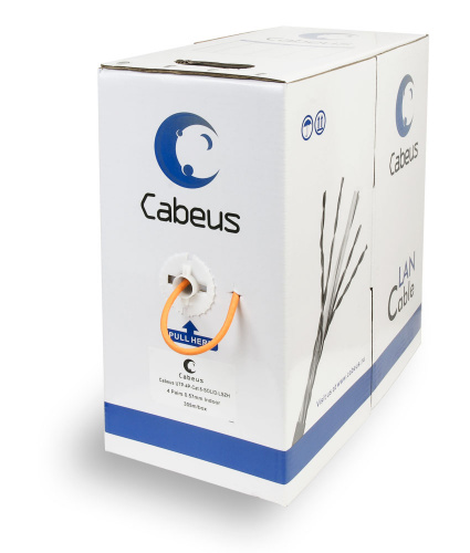 Кабель витая пара Cabeus UTP-4P-Cat.6-SOLID-LSZH