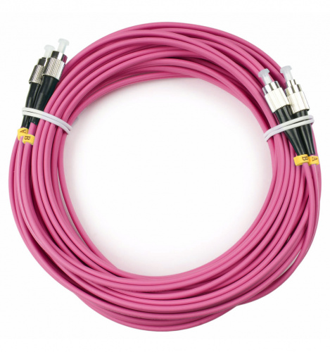 Патч-корды оптические Cabeus FOP-50-OM4-FC-FC-25m