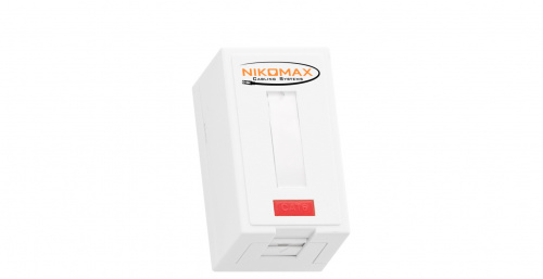 Корпуса розеток NIKOMAX NMC-MB1P-ST-WT
