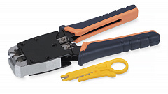 Cabeus HT-500 Инструмент обжимной для RJ-45 (8Р8С), RJ-11/12 (6Р6С, 6Р4С, 6Р2С), профессиональный
