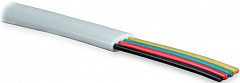 Hyperline UTC2x2x0.12-C2-PATCH-INDOOR (TC-4-WH) Кабель телефонный, плоский, 4 провода, многожильный,