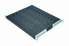 Eurolan 60A-01-60-09BL Полка стационарная 1U до 50 кг, 370 мм, для шкафов глубиной 600 мм