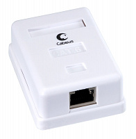 Cabeus WS-8P8C-Cat.6-SH-1 Розетка компьютерная RJ-45(8P8C), категория 6, экранированная, одинарная