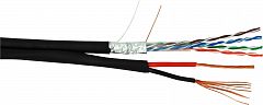 NETLAN EC-UF004-5E-PC150-PE-BK Кабель F/UTP 4 пары, Кат.5e (Класс D), 100МГц, одножильный, BC (чиста