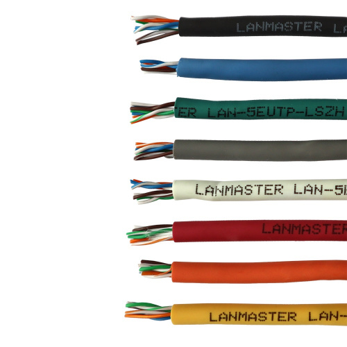 Кабель витая пара LANMASTER LAN-5EUTP-LSZH-WH фото 2