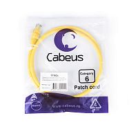 Патч-корды Cabeus PC-UTP-RJ45-Cat.6-1m-YL-LSZH