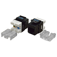 TWT TWT-OK45UTP180/6-BK Модуль Keystone RJ45, Cat.6, UTP, 180 градусов, черный