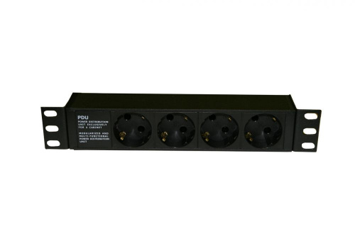Блоки силовых розеток Hyperline SHE10-4SH-IEC