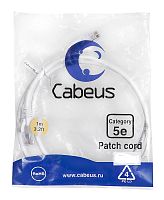 Патч-корды Cabeus PC-UTP-RJ45-Cat.5e-1m-WH-LSZH