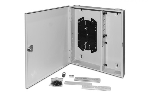 Оптические боксы Hyperline FO-WBX-4xSLT-W140H42-32UN-GY