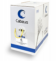 Cabeus UTP-4P-Cat.5e-SOLID-LSZH-YL Кабель витая пара UTP (U/UTP), категория 5e, 4 пары 0,51мм