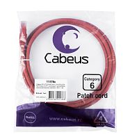 Патч-корды Cabeus PC-UTP-RJ45-Cat.6-1.5m-RD-LSZH