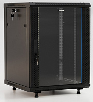 Hyperline TWB-FC-1545-GP-RAL9004 Шкаф настенный 19-дюймовый (19