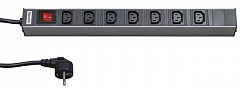 HYPERLINE SHT19-7IEC-S-2.5EU Блок розеток для 19