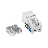 TWT TWT-OK45UTP/5E-WH Модуль Keystone RJ45, Cat.5E, UTP, 90 градусов, белый